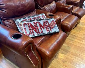 Thomasville reclining Chairs Cinema/RV Leather Chairs (attached)