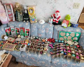 Vintage christmas ornaments. 