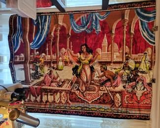 Large wall tapestry.