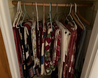 Handmade Quilts and assorted Table Linens