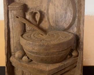 Carved Wooden Plaque