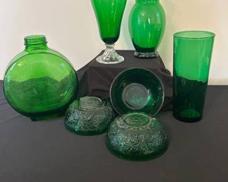 Forest Green Glass Finds 