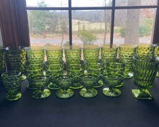 Gorgeous Green Glassware