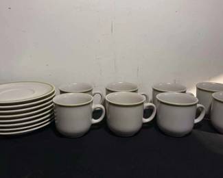 Harvest Collection Avocado Green Japanese Stoneware 16pc Set