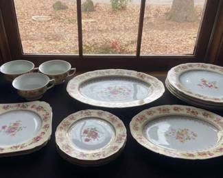 Gold Castle Japanese China Set