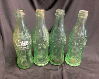 8 Vintage Coke Bottles