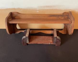 Rustic Wooden Bookshelves 