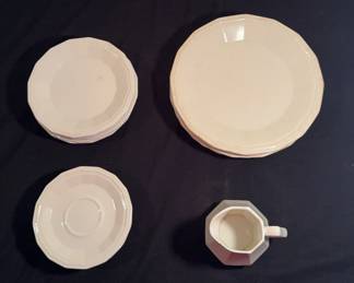Homer Laughlin White Colonial Ironstone Dinnerware