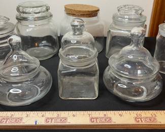 Eight Covered Jars