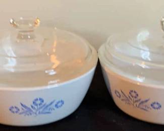 2 Corning Ware 1 Pint Pans With Lid