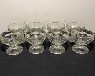 8 Glass Ice Cream Dessert Cups