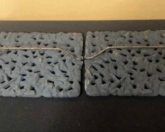 2 Cast Iron Lava Rocks