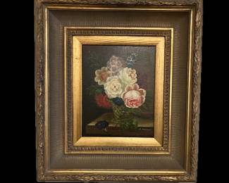 20th Century Original Oil on Canvas, 19th Century Style, Framed.