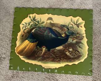 Joseph Wolf - Laphophorus Impeyanus or Himalayan Impeyans – From the Publication A Monograph of the Phasianidae or Family of Pheasants (1870-1872) Lithograph mounted on wood