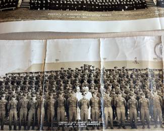 Panoramic military picture and college picture