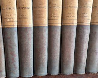 Several sets of vintage books