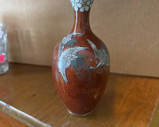 Antique cloisonné vase