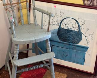 Antique high chair