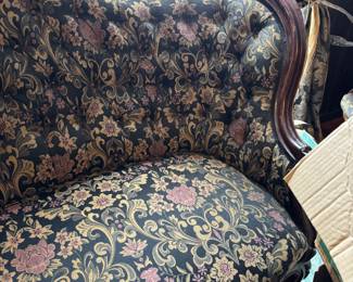 Very pretty Victorian Sofa w/matching chair! Very nice!