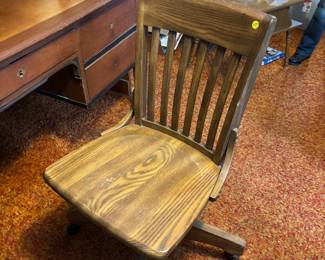Great oak desk chair