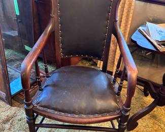 Antique chair nail head trim!