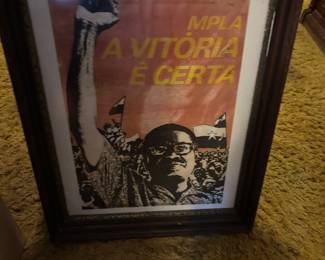 Angolan political poster! Rare
