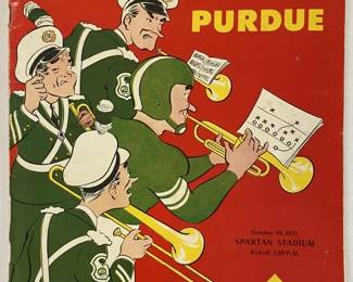 Michigan State VS Purdue Program 1957
