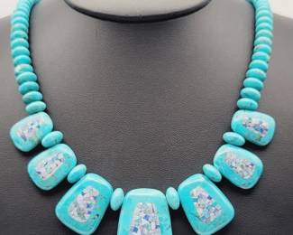Turquoise & Opal Necklace