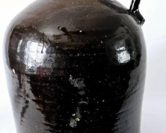Antique Stoneware Glazed Beehive Jug 