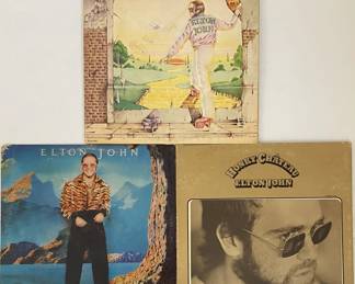 Vinyl Elton John LP Albums Set of Three