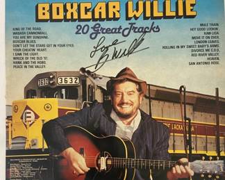 Boxcar Willie Vinyl Record Signed