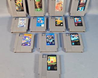Nintendo Games Including Super Mario Bros./Duck Hunt, Paperboy, Top Gun, Excitebike And More, Total Qty 12