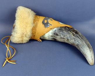 Bull Horn Decor, 12" 