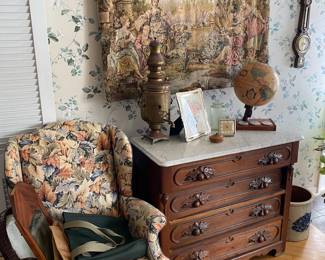 Maybe Top Chest of Drawers & Globe