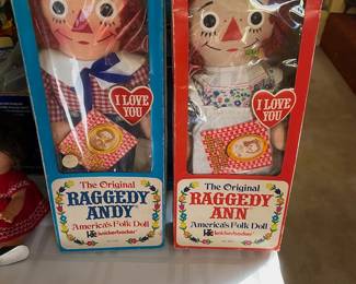 Vintage Raggedy Ann & Andy Dolls in Box
