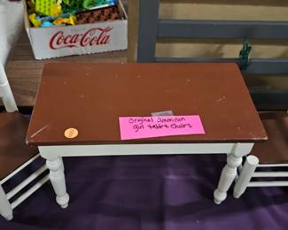 AMERICAN GIRL DOLL TABLE AND CHAIRS