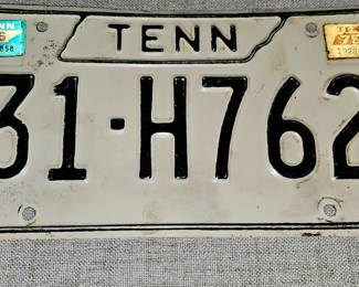 VINTAGE TN LICENSE PLATE