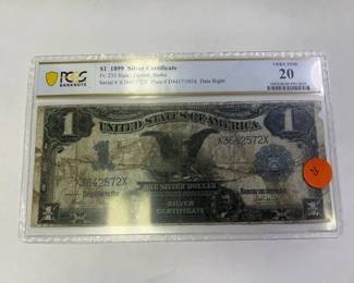 1899 SILVER CERTIFICATE