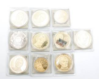 Lot of 10 American Mint Commemorative Proof Coins