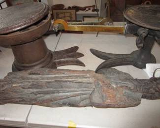 Antique scale and Santos