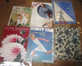 Antique magazines and paper