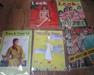 Antique magazines and paper