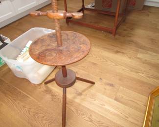 Antique candle table