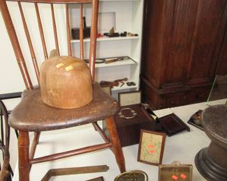Hat mold and child's chair