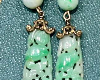 1920s jade dangles 