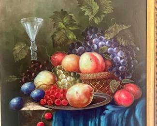 Large still life with fruit