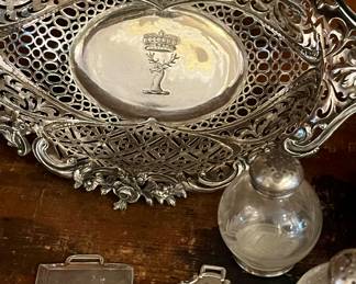 Old English sterling basket