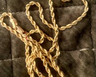 Heavy long rope in 14k