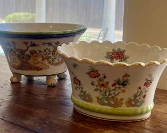 Lovely occupied Japan cachepots