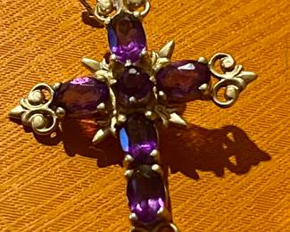 Stunning amethyst cross